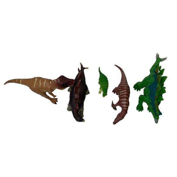 Dinosaurs Medium Sized What You See Is What you Get! T-Rex Stegosaurus - Picture 2 of 4